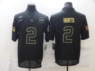 Philadelphia Eagles #2 Jalen Hurts Salute to Service Limited Jersey Black