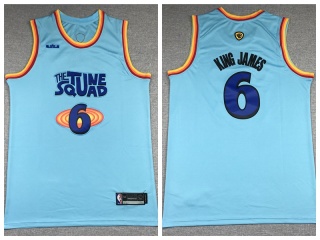 #6 King James The Tune Squad Jersey Blue