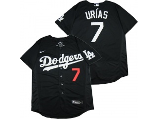 Nike Los Angeles Dodgers #7 Julio Urias Flexbase Jersey Black