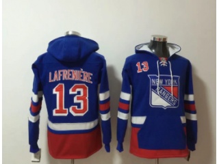 Adidas New York Rangers #13 Alexis Lafreniere Hoodies Blue