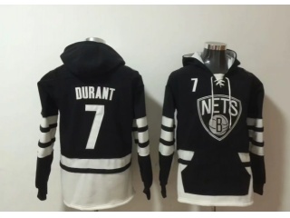 Brooklyn Nets #7 Kevin Durant Basketball Hoodie Black