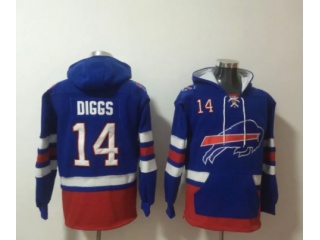 Buffalo Bills #14 Stefon Diggs Hoodie Blue