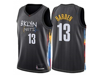 Nike Brooklyn Nets #13 James Harden 2021 Black City Jersey