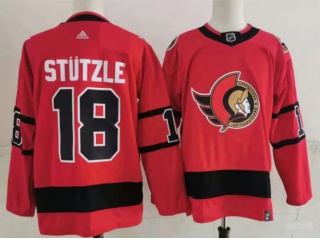 Adidas Ottawa Senators #18 Kyle Stutzle Retro Jersey Red