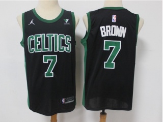 Jordan Boston Celtics #7 Jaylen Brown Jersey Black