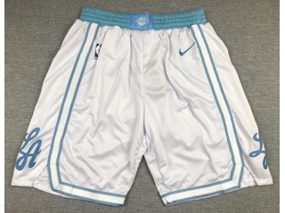 Los Angeles Lakers 2021 City Shorts White