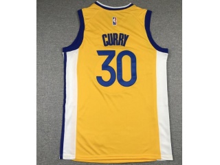 Golden State Warriors #30 Stephen Curry The Bay Jersey Yellow