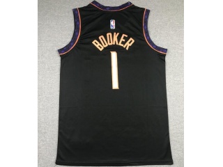 Phoenix Suns #1 Devin Booker Jersey Black 