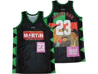 Marty Mar #23 Martin Basketball Jersey Black
