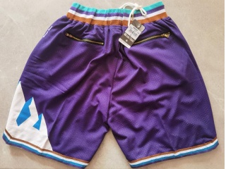Utah Jazz Classic Just Don Shorts Purple