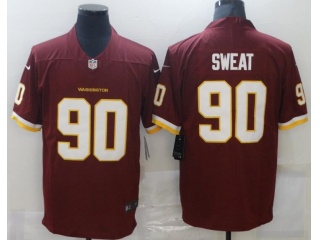 Washington Redskins #90 Montez Sweat Vapor Limited Jersey Red