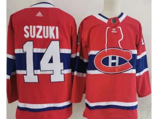 Adidas Montreal Canadiens #14 Nick Suzuki Jersey Red