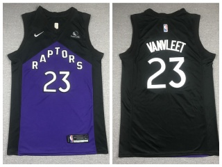 Toronto Raptors #23 Fred Vanvleet 2021 Earned Jersey Purple/Black