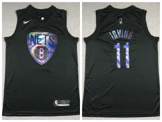 Nike Brooklyn Nets #11 Kyrie Irving 2021 HWC Jersey Iridescent Black