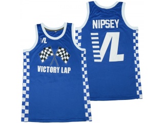 Nipsey Hussle Victory Lap Basketball Jersey Blue