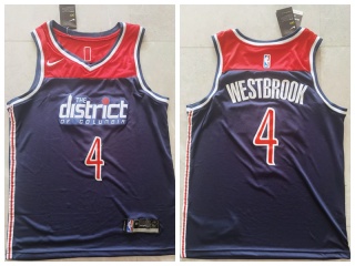 Nike Washington Wizards #4 Russell Westbrook Jersey Navy Blue
