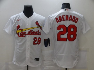 Nike St. Louis Cardinals #28 Nolan Arenado Flexbase Jersey White