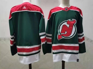 Adidas New Jersey Devils Blank Retro Hockey Jersey Green