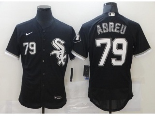 Nike Chicago White Sox #79 Jose Abreu Flexbase Jerseys Black