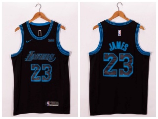 Nike Los Angeles Lakers #23 Lebron James 2021 City Jersey Black