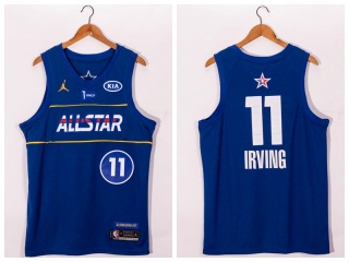 Jordan Brooklyn Nets #11 Kyrie Irving 2021 All Star Jersey Blue