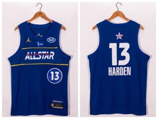Jordan Brooklyn Nets #13 James Harden 2021 All Star Jersey Blue