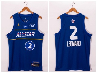 Jordan Los Angeles Clippers #2 Kawhi Leonard 2021 All Star Jersey Blue
