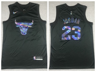 Chicago Bulls #23 Michael Jordan 2021 HWC Jersey Iridescent Black