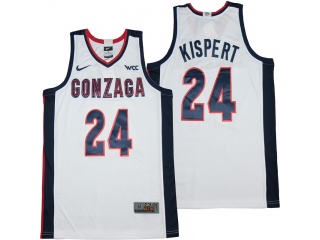Gonzaga Bulldogs #24 Corey Kispert Basketball Jersey White