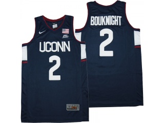 UConn Huskies #2 James Bouknight Basketball Jersey Navy Blue