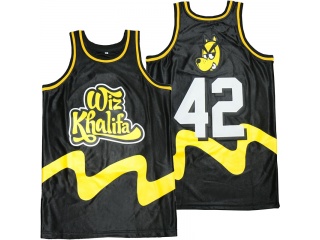 Wiz Khalifa #42 Jersey Black