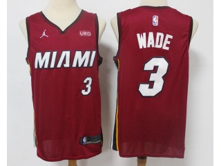 Nike Miami Heat #3 Dwyane Wade 2021 Jersey Red 