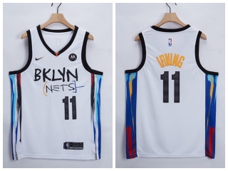 Nike Brooklyn Nets #11 Kyrie Irving 2021 White City Jersey