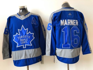 Adidas Toronto Maple Leafs #16 Mitch Marner Retro Jersey Blue