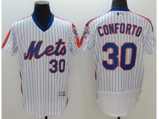 New York Mets #30 Michael Conforto Pullover Flexbase Jersey White