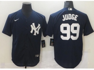 Nike New York Yankees #99 Aaron Judge Cool Base Jersey Blue 