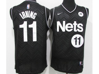 Nike Brooklyn Nets #11 Kyrie Irving 2021 Earned Jersey Black
