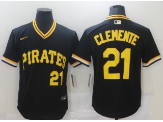 Nike Pittsburgh Pirates #21 Robert Clemente Pullover Jersey Black