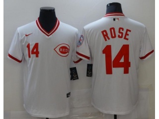 Nike Cincinnati Reds #14 Pete Rose Pullover Jersey White 