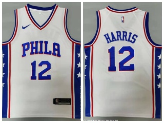 Nike Philadelphia 76ers #12 Tobias Harris  Jersey White