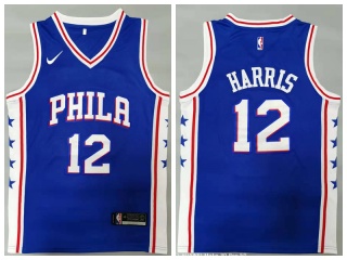 Nike Philadelphia 76ers #12 Tobias Harris  Jersey Blue
