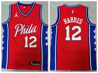 Jordan Philadelphia 76ers #12 Tobias Harris Jersey Red