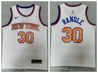 Nike New York Knicks #30 Julius Randle Jersey White