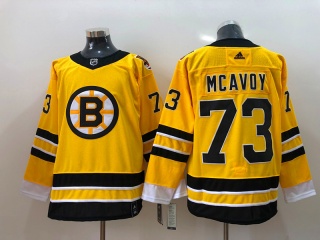Adidas Boston Bruins #73 Charlie Mcavoy Hockey Jersey Yellow