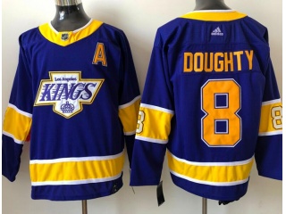Adidas Los Angeles Kings #8 Drew Doughty Retro Jersey Purple