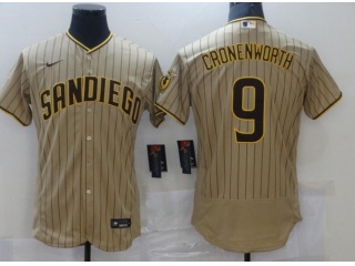 Nike San Diego Padres #9 Jake Cronenworth Flexbase Jersey Grey