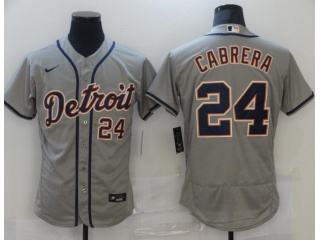 Nike Detroit Tigers #24 Miguel Cabrera Flexbase Jersey Grey