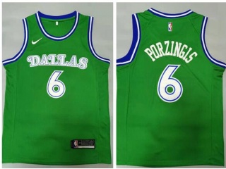 Nike Dallas Mavericks #6 Kristaps Porzingis Jersey Green