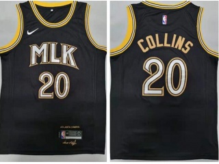 Atlanta Hawks #20 John Collins 2021 City Jersey Black