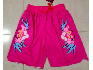 Miami Heat Pink Panther Throwback Shorts  Pink